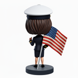 Female US Navy Chief Custom Bobbleheads