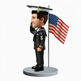 Navy Graduation Custom Bobblehead