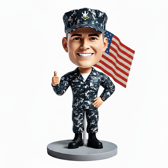 Navy Graduation Custom Bobbleheads