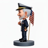 Naval Officer Gives a Thumbs up Custom Bobbleheads