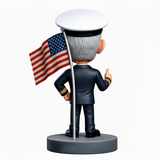 Naval Officer Gives a Thumbs up Custom Bobbleheads