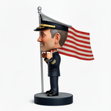 Navy Officer Giving Thumbs up Custom Bobbleheads