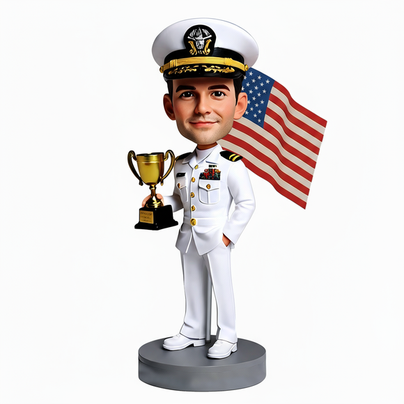 Retired Navy Officer Custom Bobbleheads