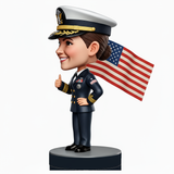 Female Naval Officer Custom Bobbleheads