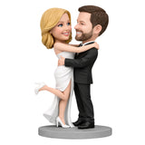 Custom Couple Bobbleheads – Romantic Lift Pose | Customizable Any Outfit & Pose