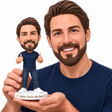 Custom Bobblehead For  Guys -- Customizable: Any Outfit & Pose