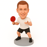 Custom Ping Pong Lover Bobbleheads–  – Customizable Outfit