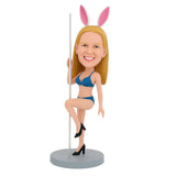 Custom Pole Dancer Bobbleheads  – Customizable Outfit