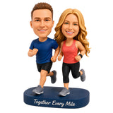Custom Couples Runners Bobbleheads– Outfit Can Be Customized