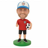 Custom Soccer Coach Bobblehead – Customizable Outfit