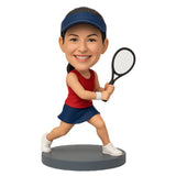 Female Tennis Player Custom  Bobbleheads – Custom Uniform Available