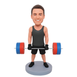 Weightlifting Custom Bobblehead– Customizable Outfit