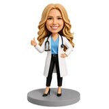 Female Doctor Giving a Thumbs Up Custom Bobbleheads