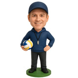 Custom Volleyball Coach Bobblehead – Outfit Customization Available