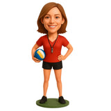 Custom Volleyball Coach Bobblehead– Outfit Can Be Customized