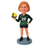 Custom Volleyball Coach Bobblehead with Custom Outfit