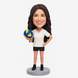 Custom Female Volleyball Player Bobblehead-– Uniform Can Be Customized