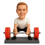 Custom Weightlifting Bobblehead – Outfit Can Be Customized