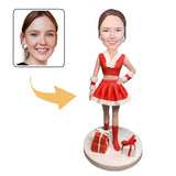 Christmas Gift Sexy Christmas Woman with Gift
