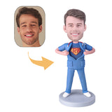 Super nurse custom bobblehead