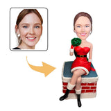 Christmas Gift Sexy Lady Christmas Custom Bobblehead