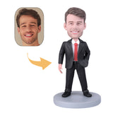 Man with red tie custom Bobbleheads