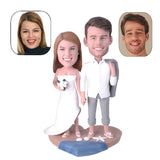 Groom and bride on the beach