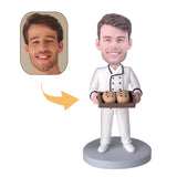 Male baker 2  custom bobblehead