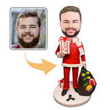 Christmas Gift Santa's Male Helper Custom Bobblehead