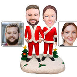 Merry Christmas  Couples Custom Bobblehead 2