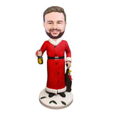 Christmas Gift Male with Lamp Custom Bobblehead