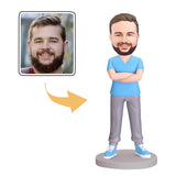 Confident Man Custom Bobblehead