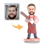 Halloween Chainsaw Killer Custom Bobblehead