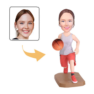 Female Basketball Player Custom Bobblehead