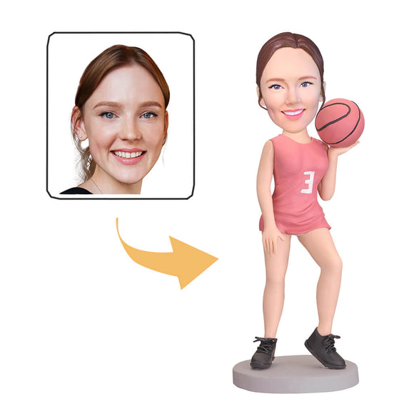 Female Basketball Player  Custom Bobblehead