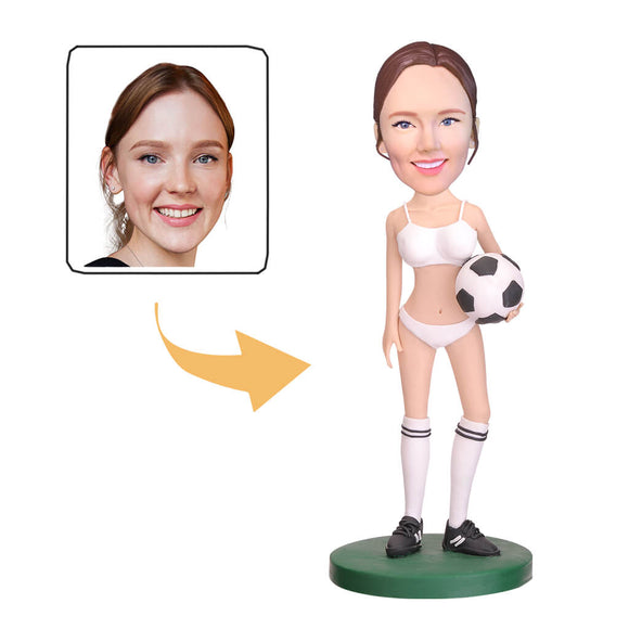 Sexy Football Girl  Custom Bobblehead