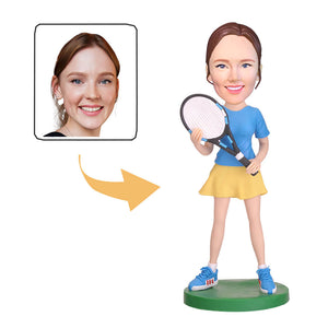 Tennis Player Custom Bobblehead